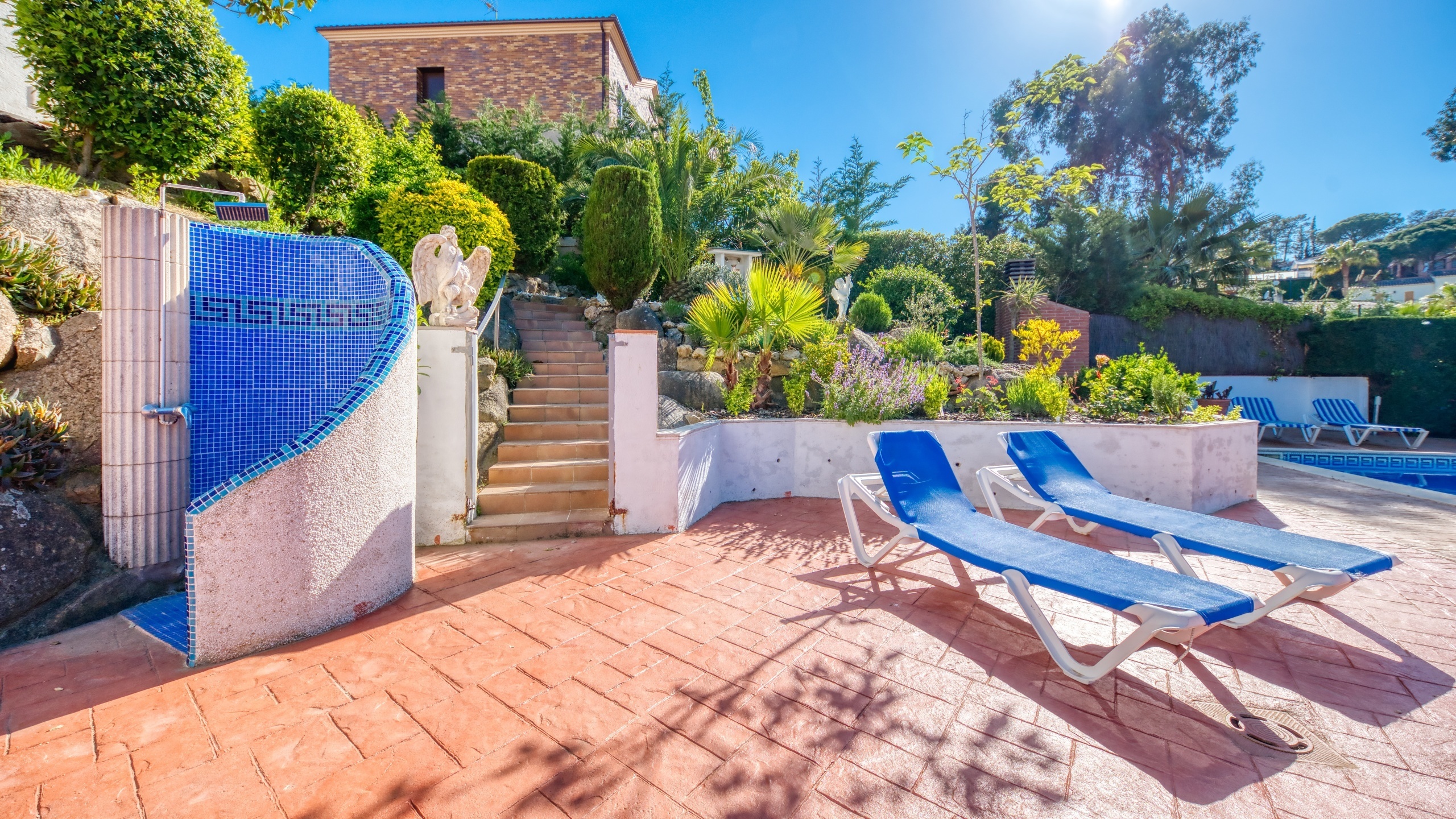 Vakantievilla's Costa Brava Spanje - Villa Jaruco - Douche zwembad