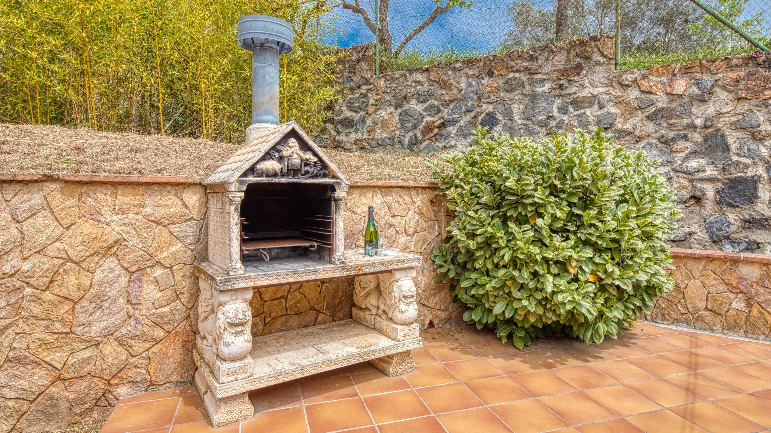Vakantievilla's Costa Brava Spanje - Villa Lloret - BBQ gebied