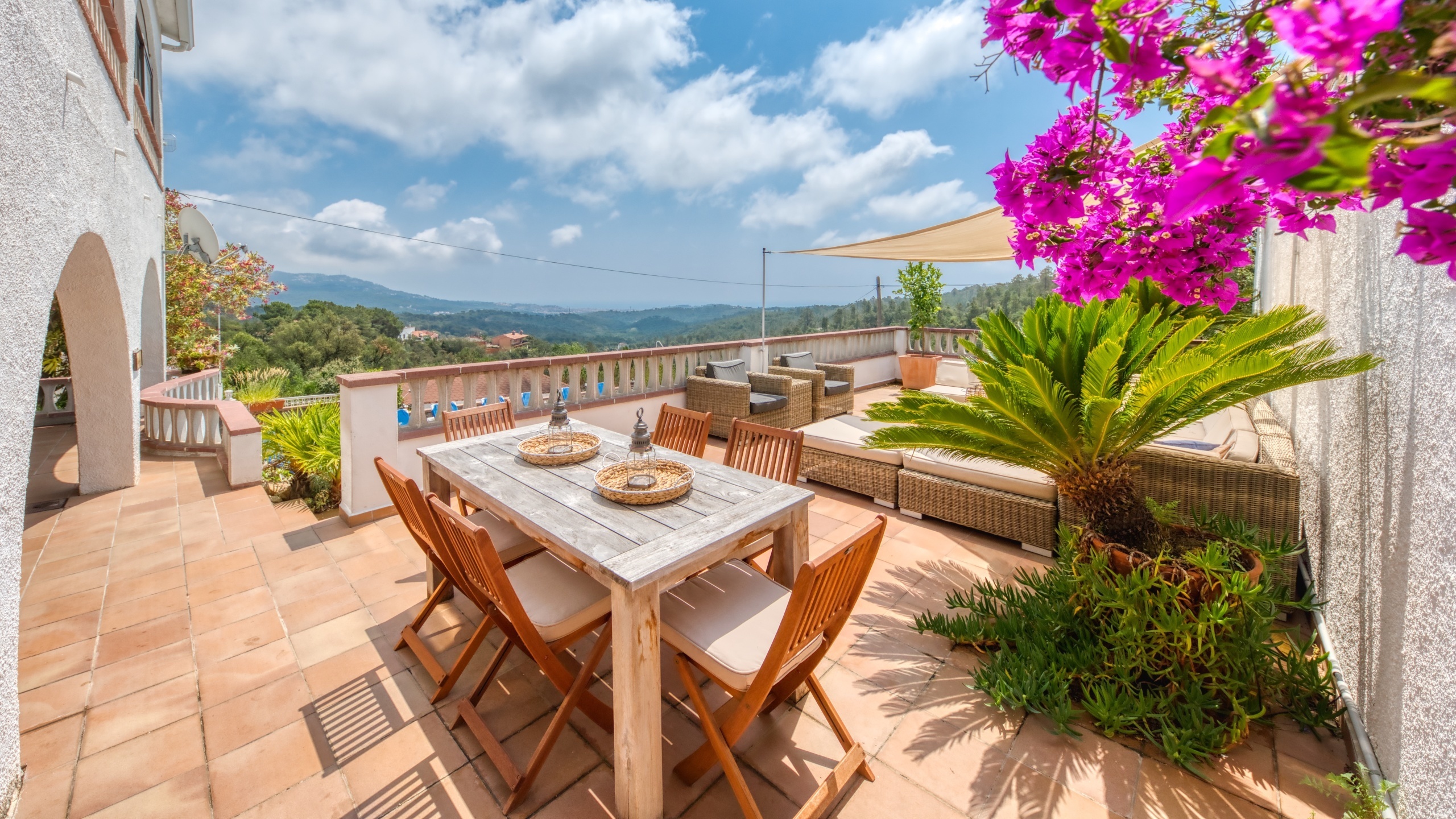Vakantievilla's Costa Brava Spanje - Villa Santa Maria - Eethoek
