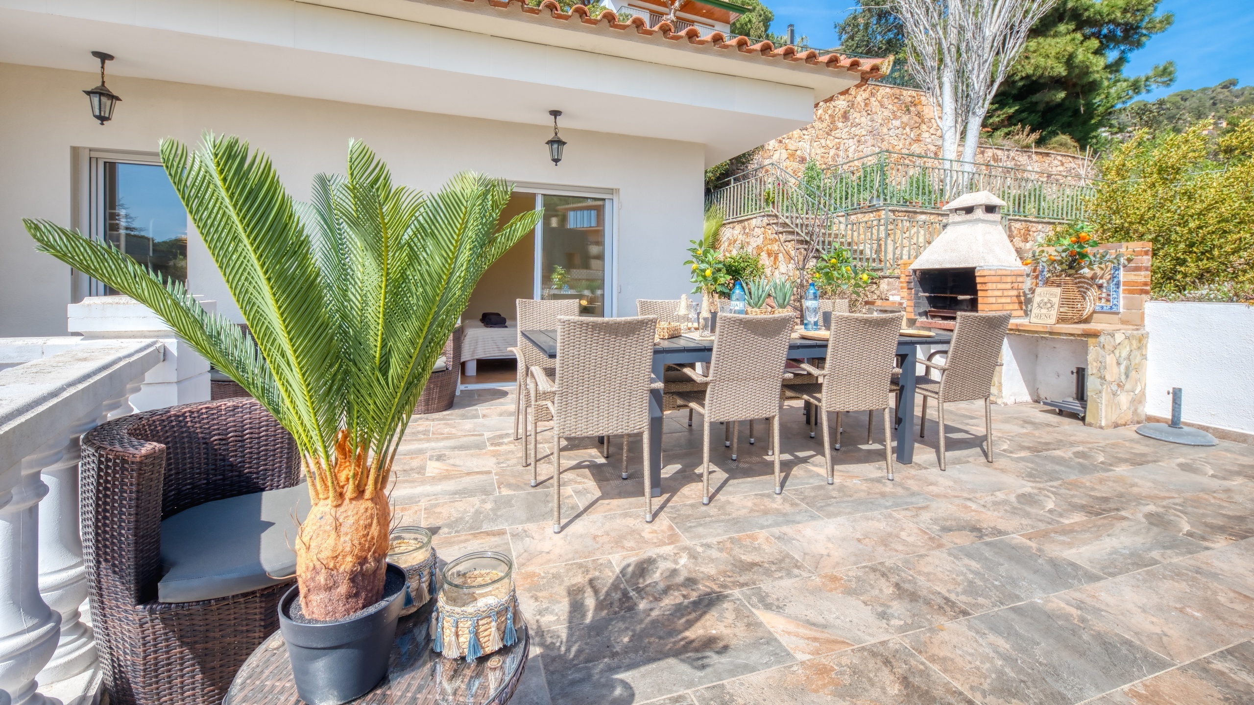 Vakantievilla's Costa Brava Spanje - Villa Donna - BBQ gebied