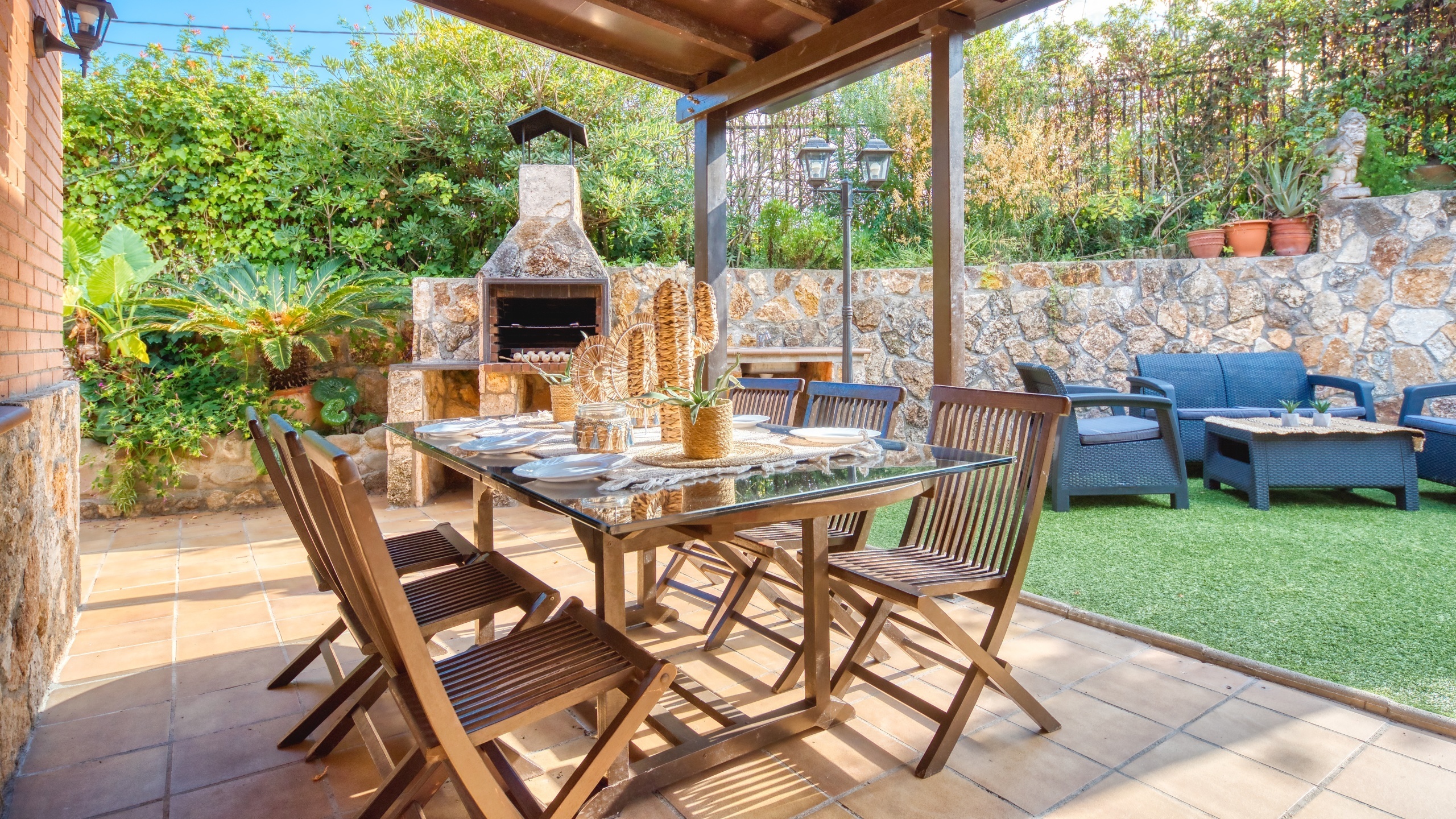 Vakantievilla's Costa Brava Spanje - Villa Alba - BBQ gebied