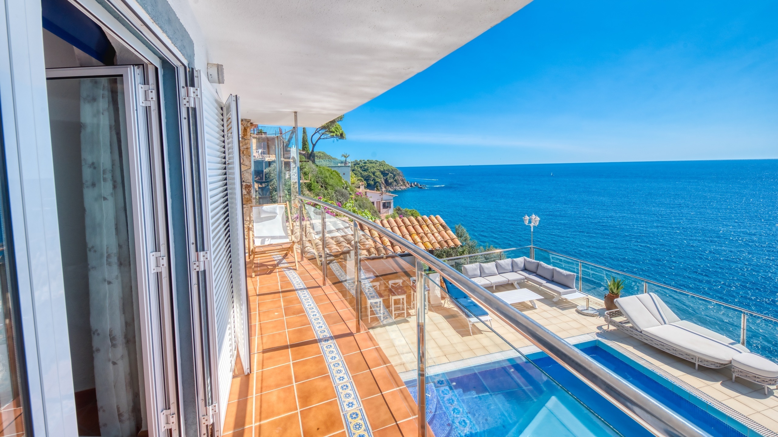 Vakantievilla's Costa Brava Spanje - Villa Infinity - Terras