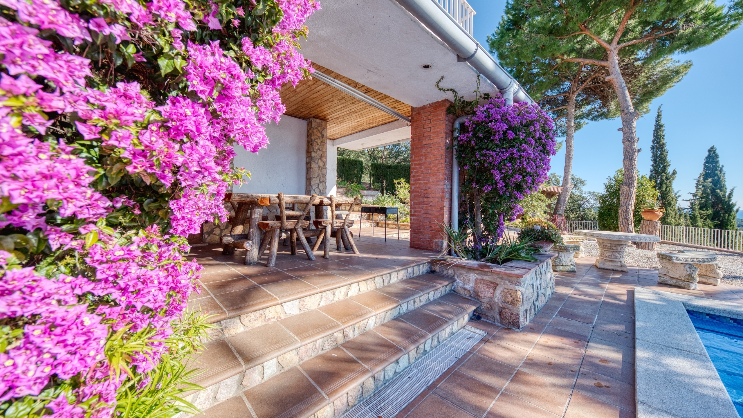 Vakantievilla's Costa Brava Spanje - Villa Gabriella - BBQ gebied