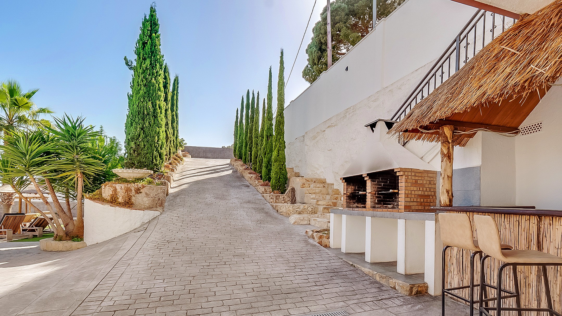 Vakantievilla's Costa Brava Spanje - Villa Tropicana - Oprit