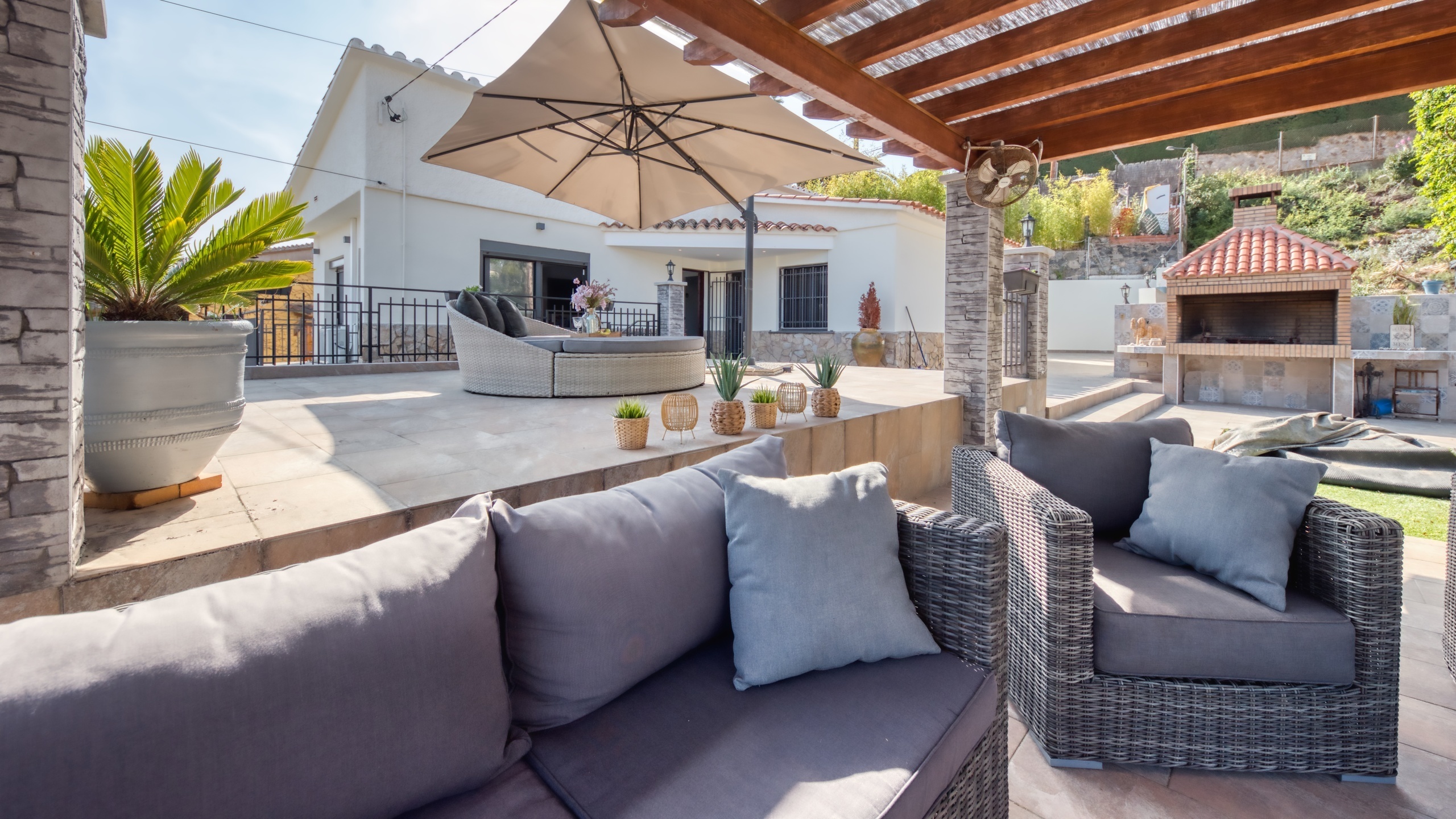 Vakantievilla's Costa Brava Spanje - Villa Palmera - Zithoek