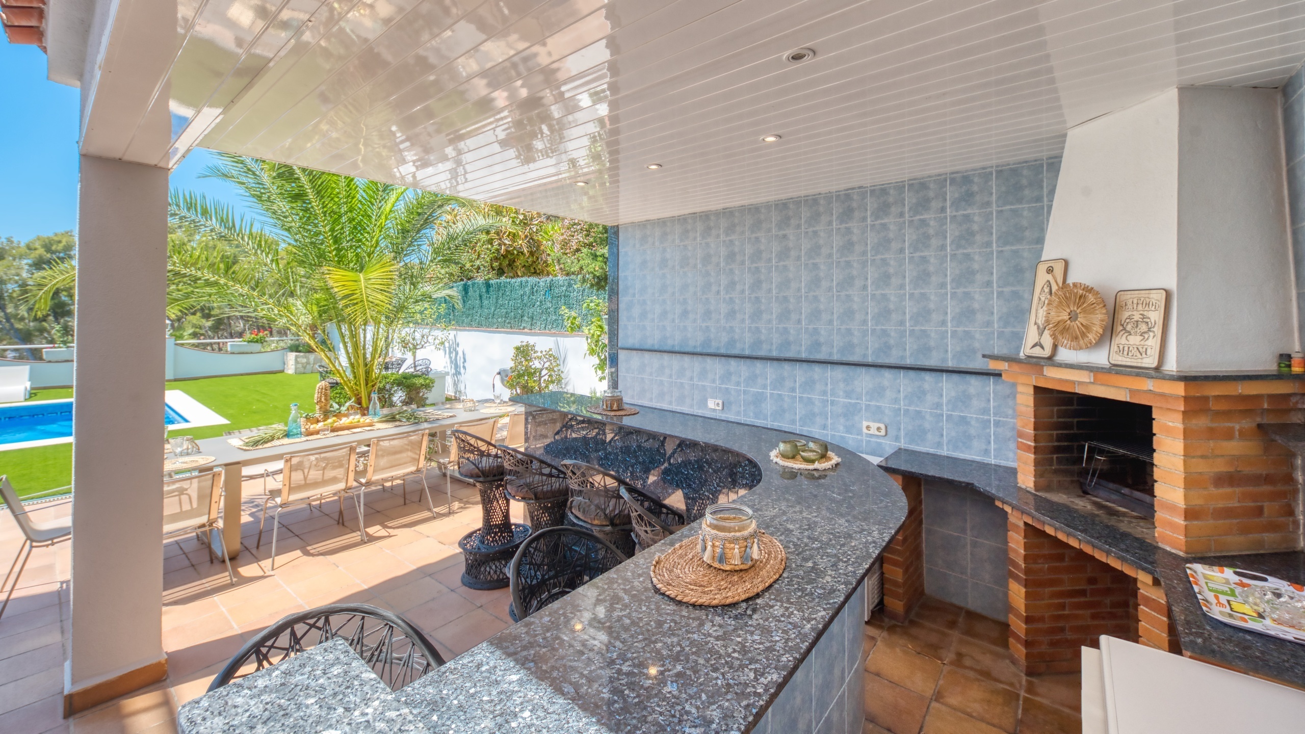 Vakantievilla's Costa Brava Spanje - Villa Maribel - Buitenkeuken